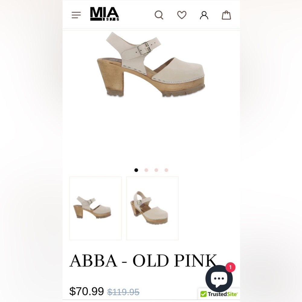 MIA Alba Clogs Size 38